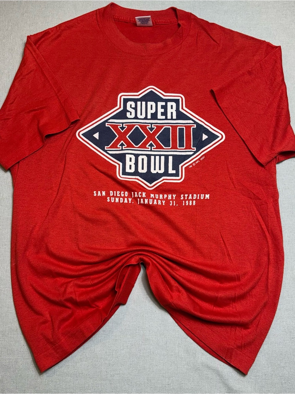 Vintage Men’s Super Bowl XXII Graphic Tee